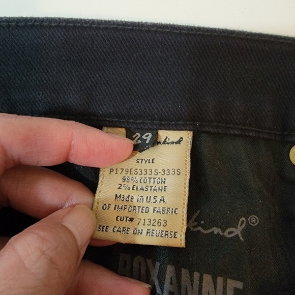 7FAM x EVAN YURMAN ROXANNE Jeans Sz 29 Black Mid Rise Skinny Goth Wimshygoth USA - Picture 11 of 12